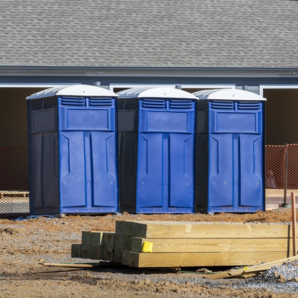 what is the maximum capacity for a single portable restroom in Carmi